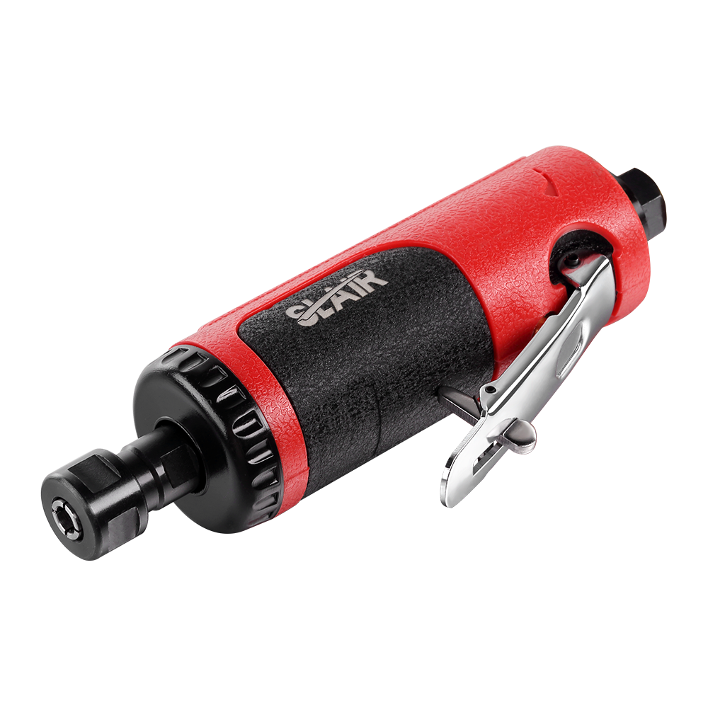  SLAIR AIR DIE GRINDER, 22000RPM, KESELAMATAN PENCETUS, ALUMINIUM DENGAN GETAH, DENGAN 1/4" 1/8" ATAU 3MM 6MM COLLET, HOS, PROFESIONAL