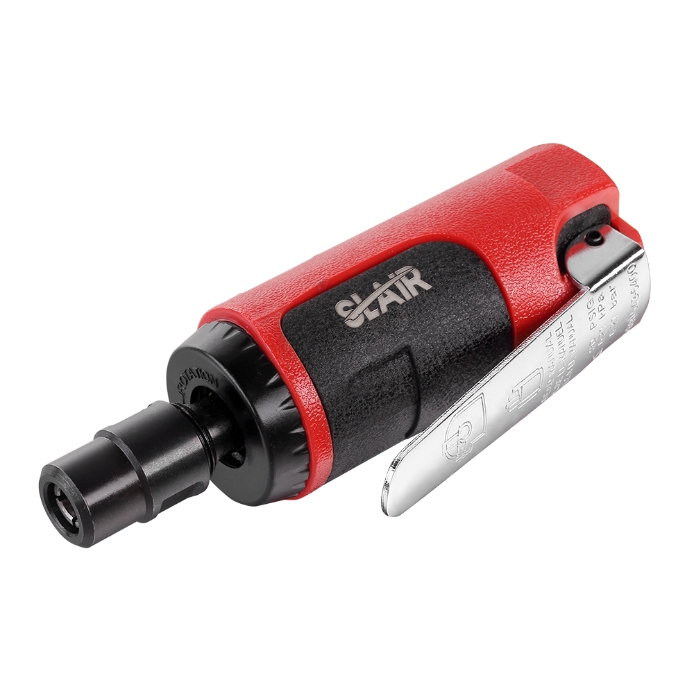  SLAIR MINI AIR DIE GRINDER, 25000RPM, ALUMINIUM DENGAN GETAH, DENGAN 1/4" 1/8" ATAU 3MM 6MM COLLET, PROFESIONAL