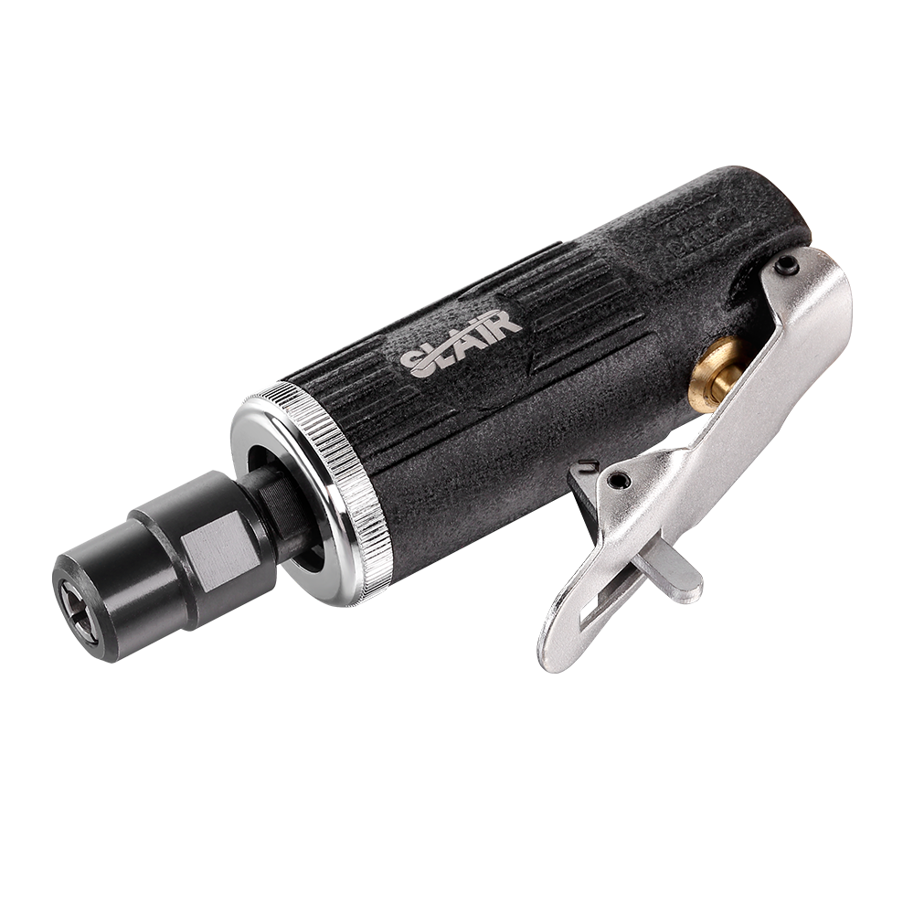  SLAIR MINI AIR DIE GRINDER, 25000RPM, SAFETY PENCETUS, ALUMINIUM, DENGAN 1/4" 1/8" ATAU 3MM 6MM COLLET , PROFESIONAL 