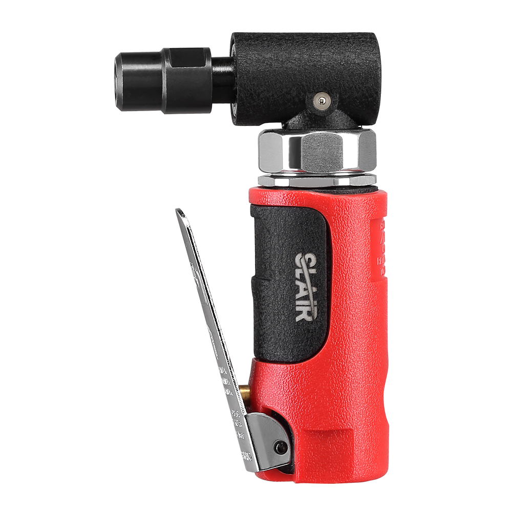  SLAIR MINI AIR ANGLE DIE GRINDER, 20000 RPM, ALUMINIUM DENGAN GETAH, DENGAN 1/4" 1/8" ATAU 3MM 6MM COLLET, PROFESIONAL 