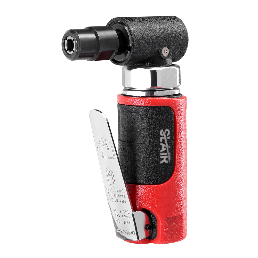  SLAIR MINI AIR ANGLE DIE GRINDER, 20000 RPM, ALUMINIUM DENGAN GETAH, DENGAN 1/4" 1/8" ATAU 3MM 6MM COLLET, PROFESIONAL 