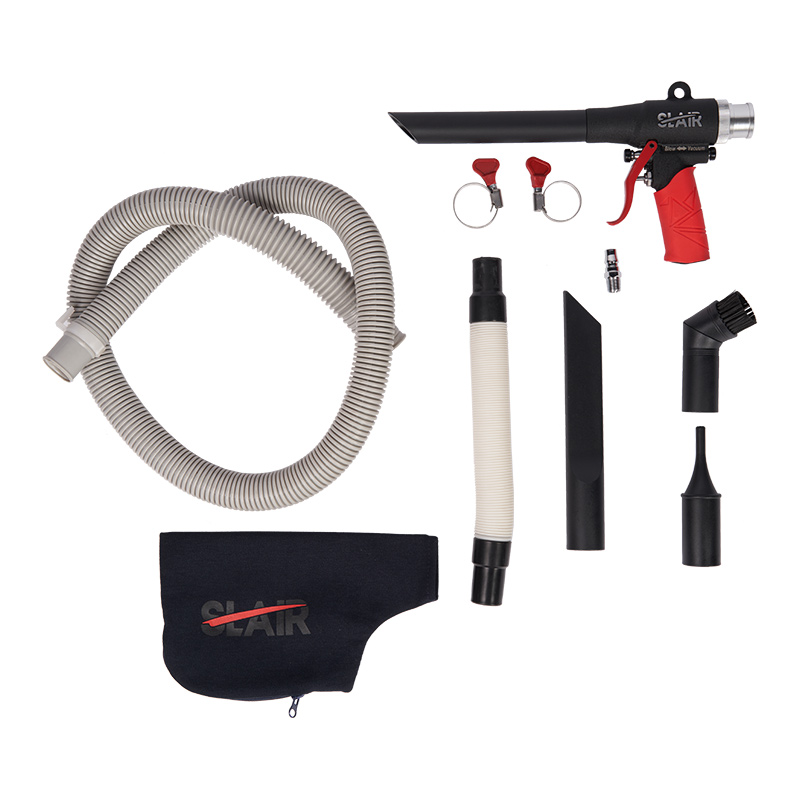  KIT VACUUM UDARA SATU SENTUHAN SLAIR/BLOW GUN, 2 DALAM 1, DENGAN HOS, BEG, TUGAS BERAT