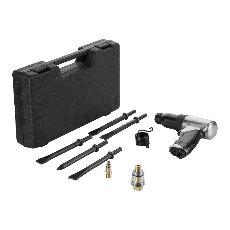  XINXING XQ-T22 10PC 190MM AIR TUKUL KIT,  DENGAN SPRING, 175MM PAHAT PANJANG, BMC SET