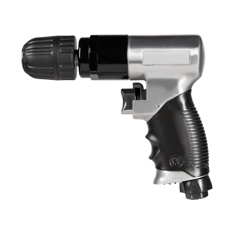  XINXING 3/8" AIR DRILL, 1600 RPM, BOLEH TERBALIK, TANPA KUNCI, ALUMINIUM DENGAN GETAH